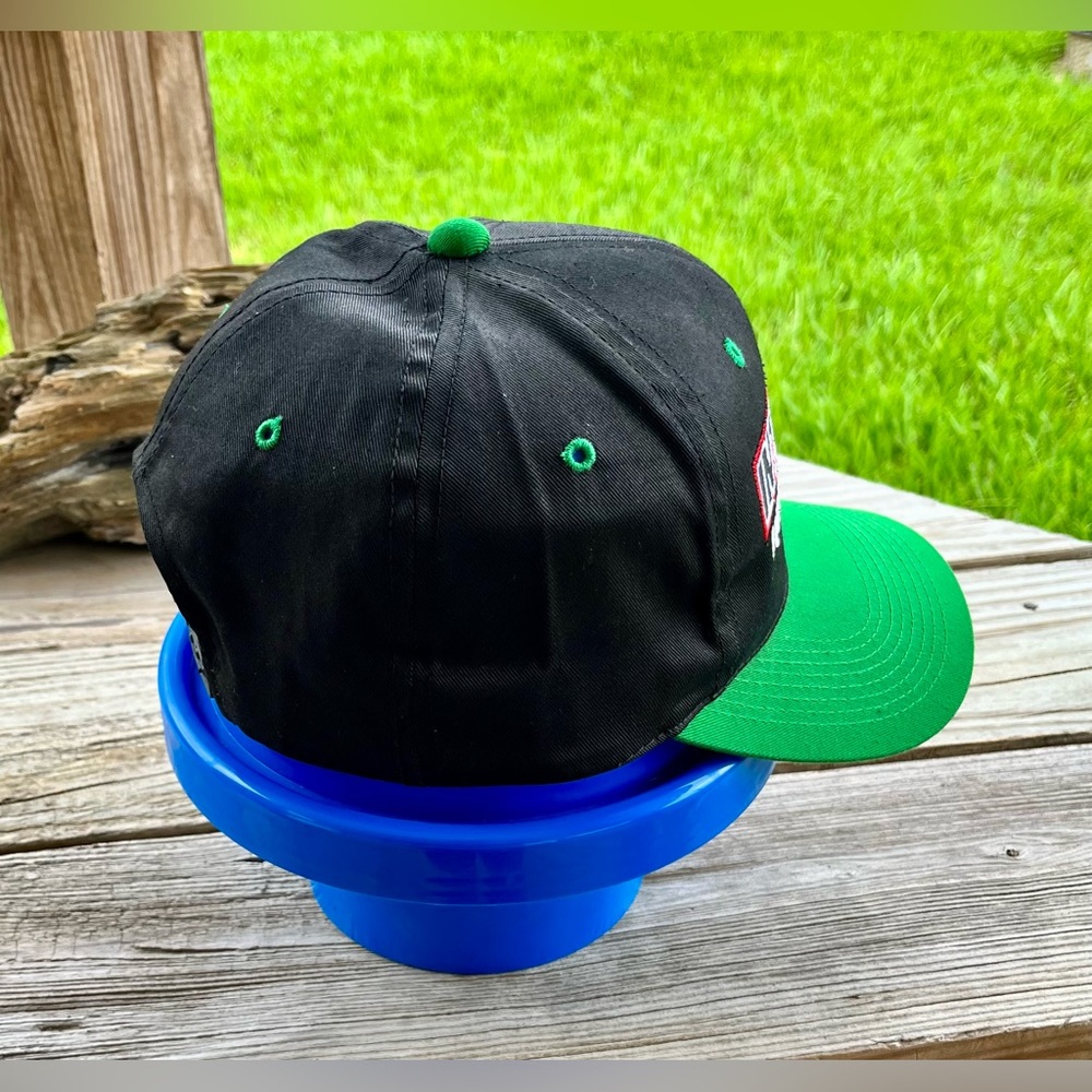 NASCAR Racing‎ Hat Interstate Batteries # 1 Black & Green SnapBack Cap Vintage - Picture 5 of 6